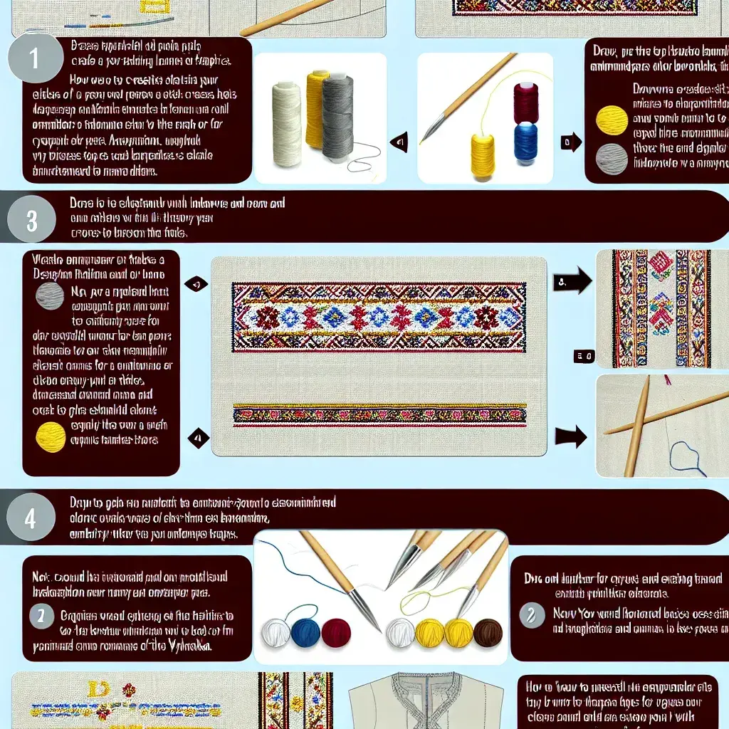 Робоче місце для вишивання: ноутбук зі схемою, тканина та нитки муліне