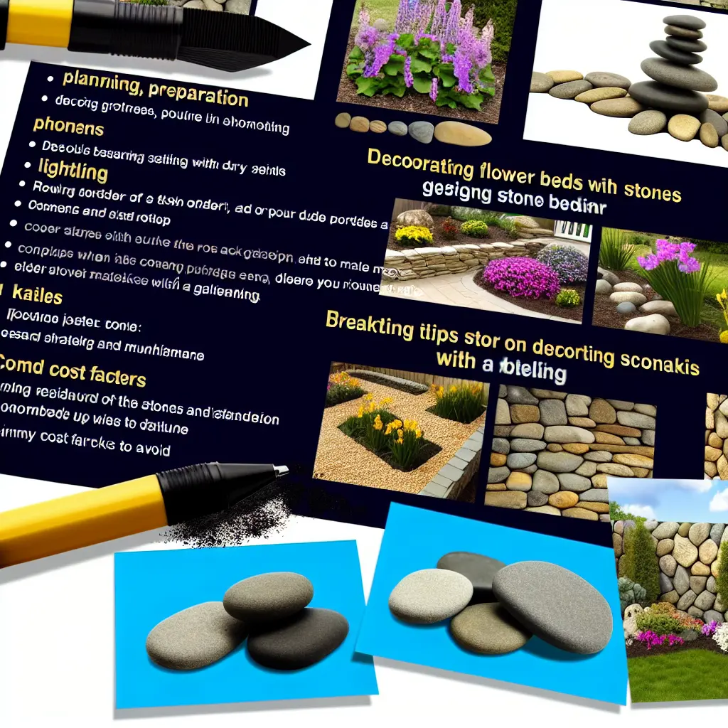 Приклад гармонійного поєднання каменю та рослин у ландшафтному дизайні клумби