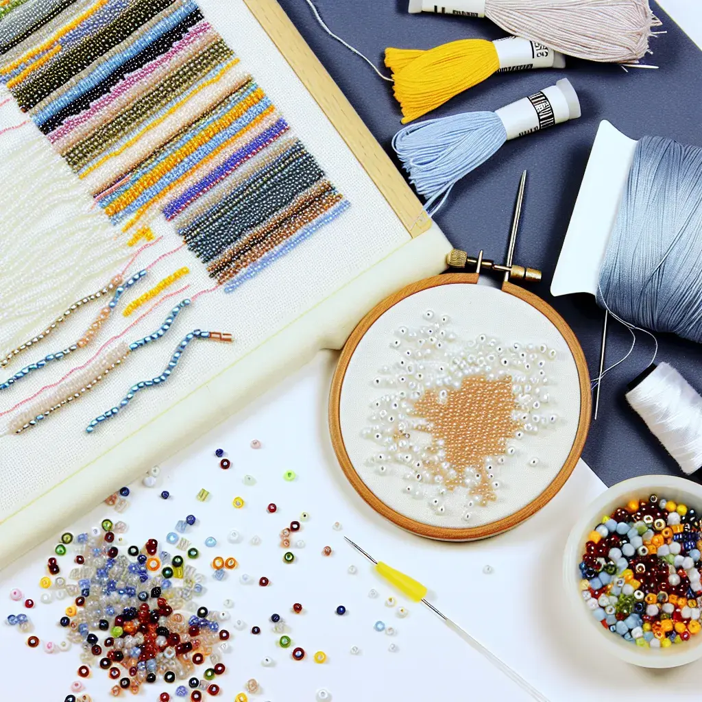 Процес створення сучасної вишивки бісером зблизька