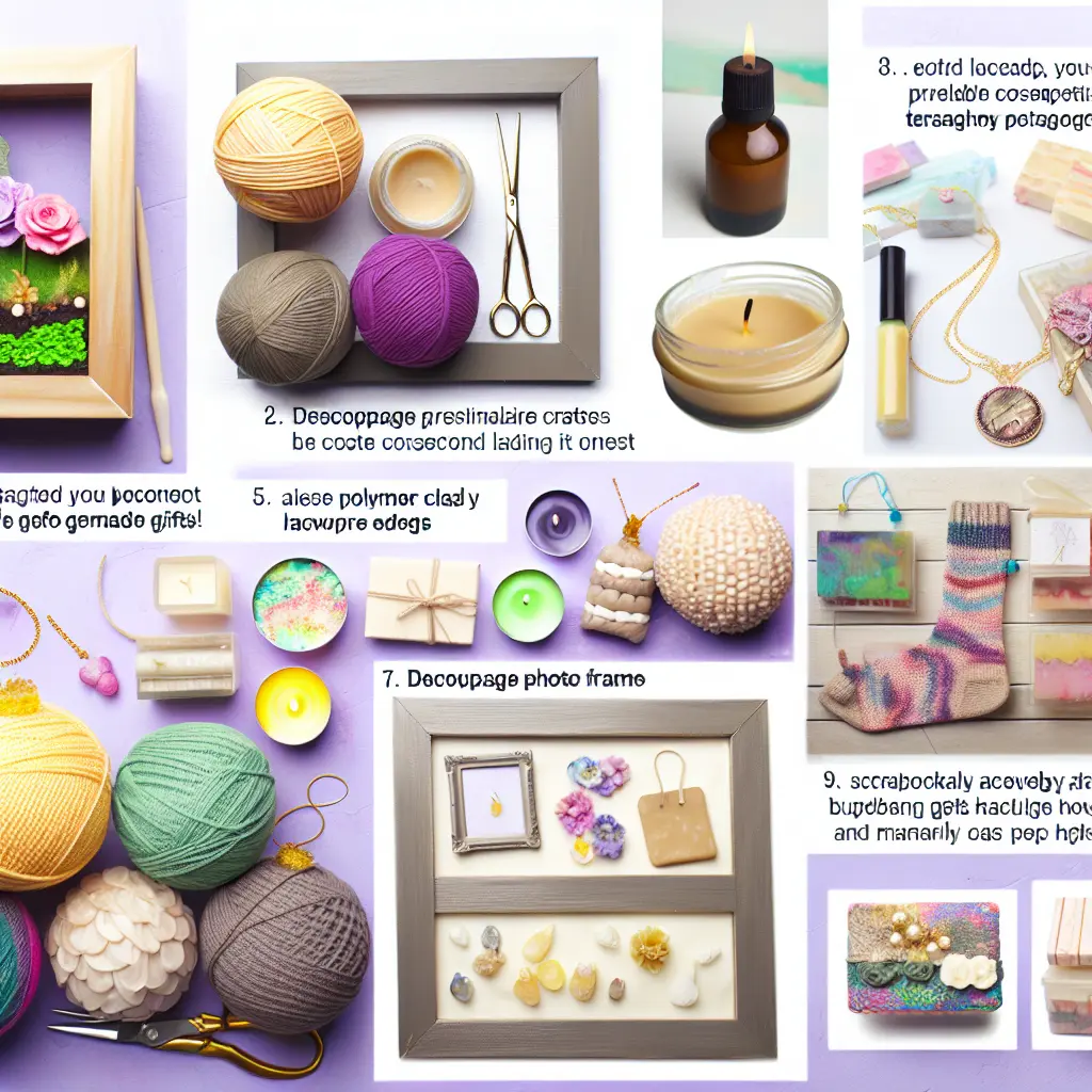 Різноманітні ідеї подарунків своїми руками: декупаж, в'язання, свічки, прикраси з полімерної глини