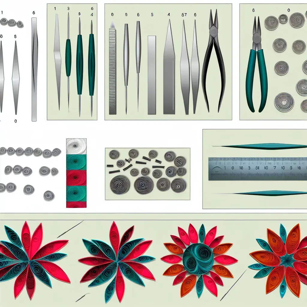 Складна та красива картина в техніці квілінг