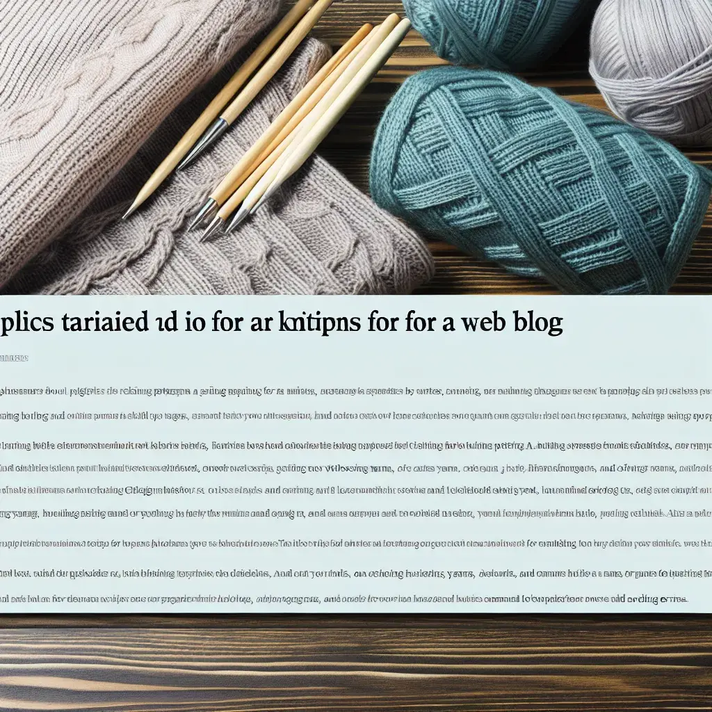 Узори для светрів: Секрети ідеального в'язання